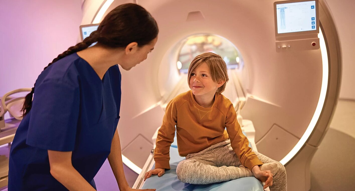 Philips offers specialized MRI solutions for children that are designed to reduce anxiety.