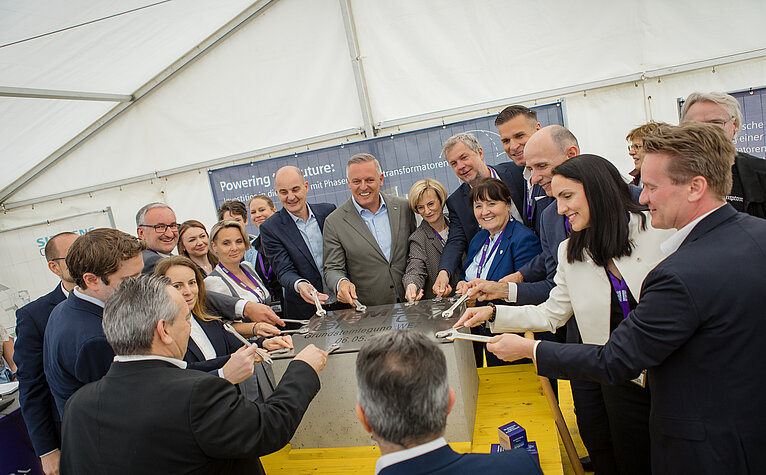Grundsteinlegung bei Siemens Energy in Weiz.
