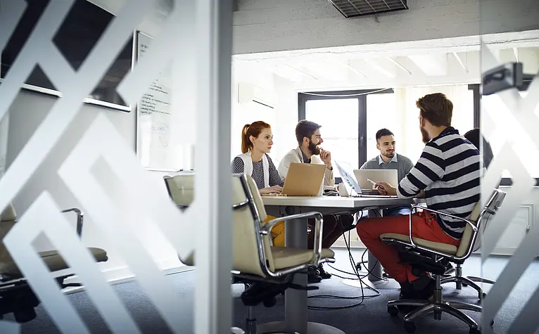 Business meeting for startups