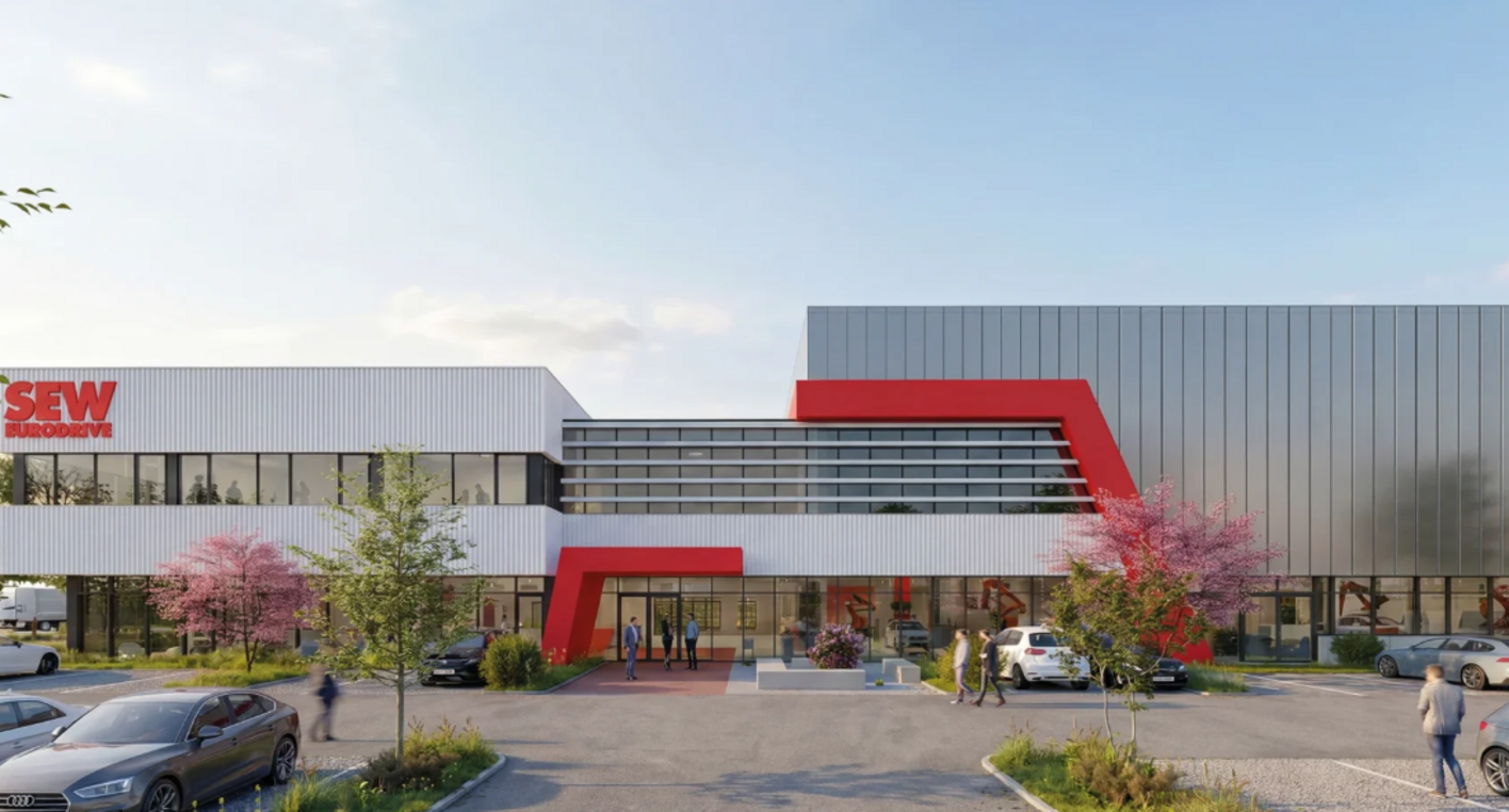 So soll das SEW-EURODRIVE Drive Technology Center in St. Florian aussehen. 