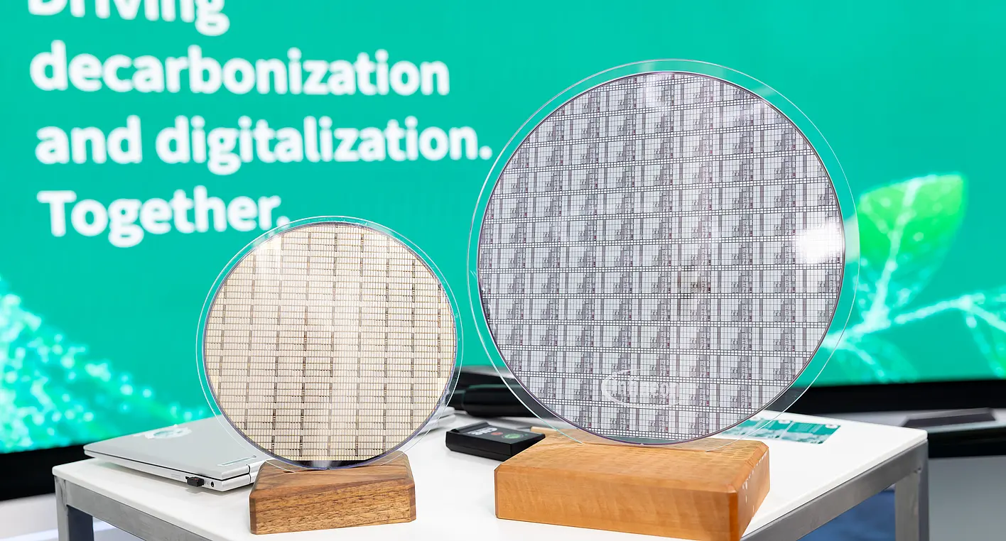 The “300 mm GaN wafer technology,” which enables more efficient manufacturing and reduces energy losses in applications, was developed in Austria.