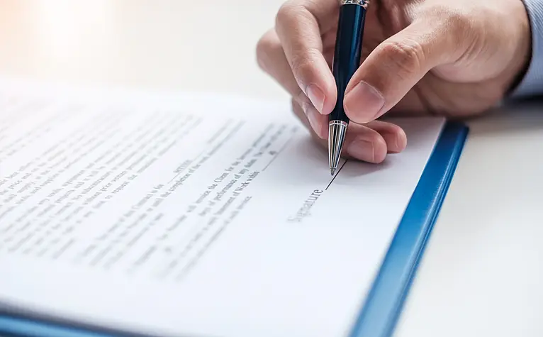 Contract signing