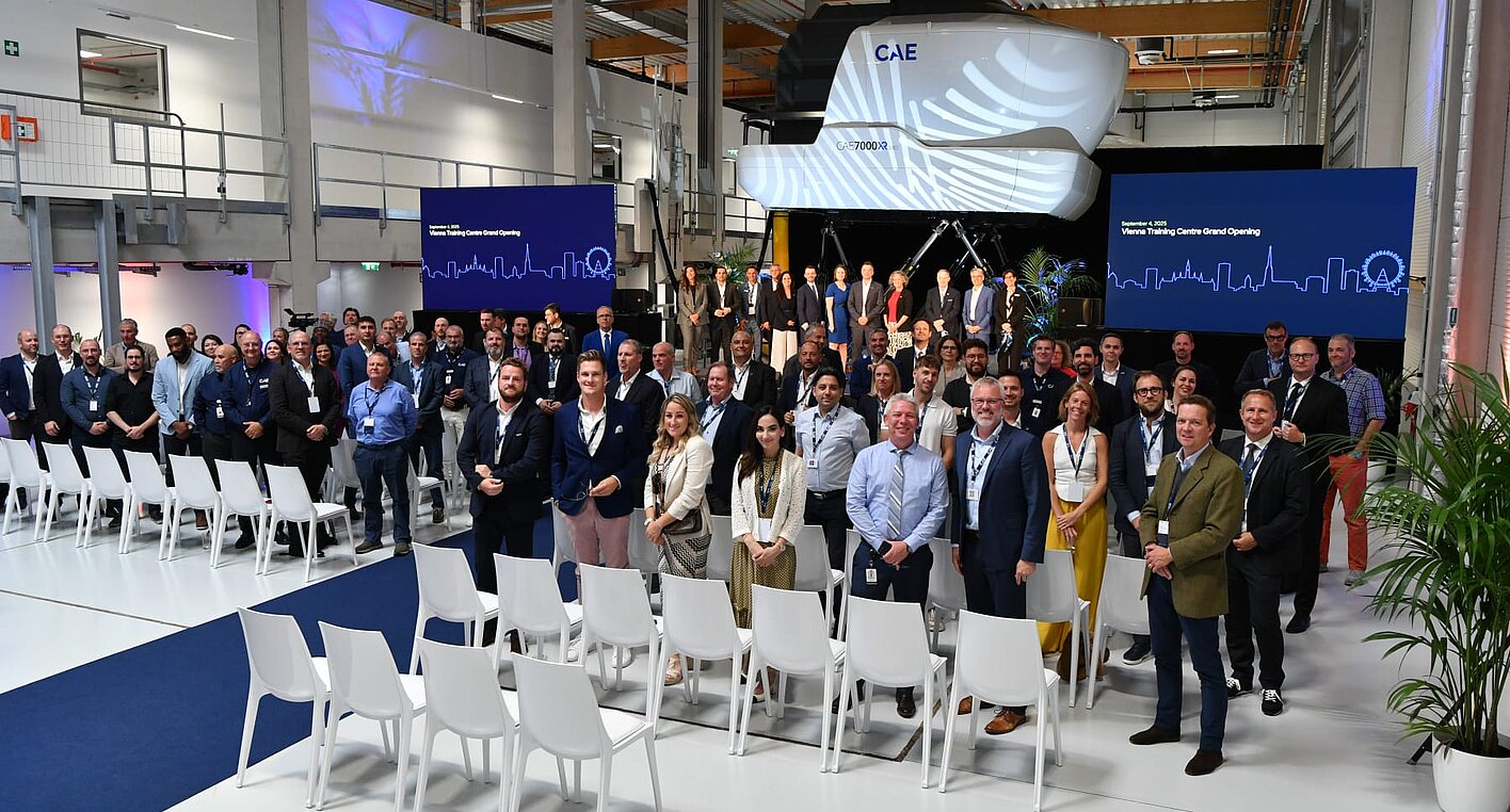 Inauguration of the new CAE training center in Vienna.